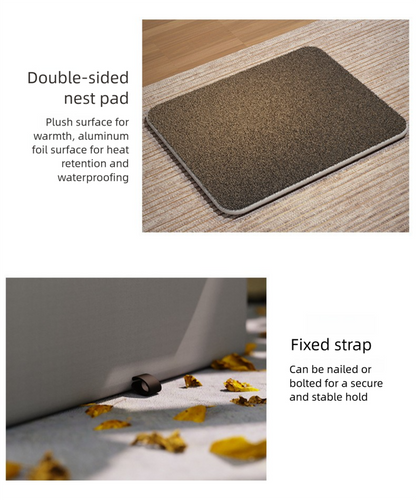 Large Size Elevated Indoor/Outdoor Pet Shelter(grey): Waterproof, Insulated for All-Season Warmth - Image 4