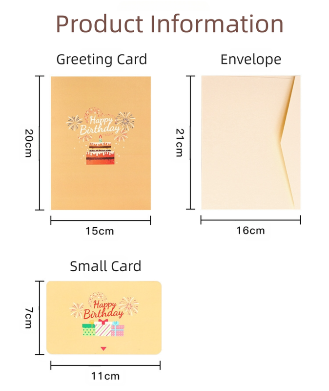Interactive 3D Pop-Up Birthday Card with Music, Light - Image 2