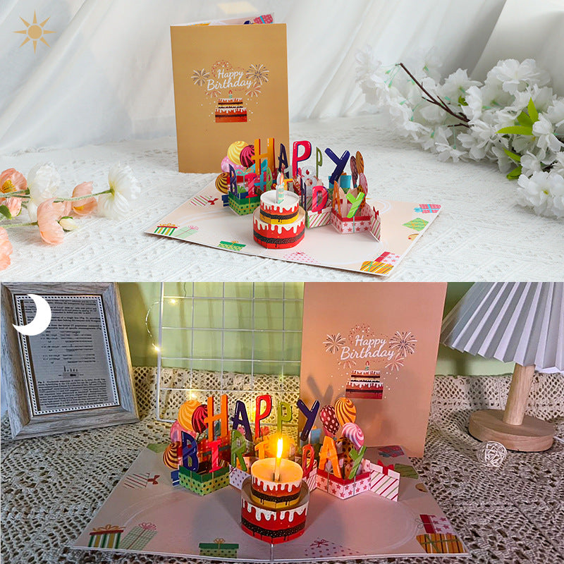 Interactive 3D Pop-Up Birthday Card with Music, Light - Image 4