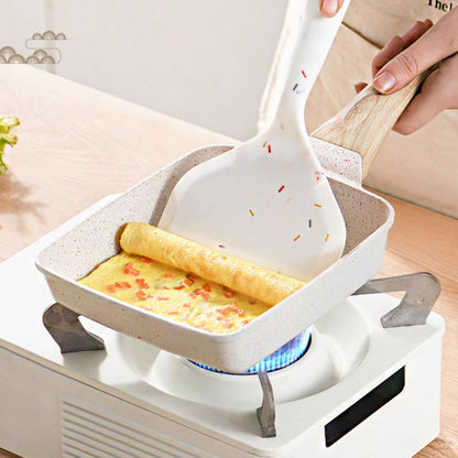 White Rectangular Non-Stick Frying Pan 19×14×4cm - Open, Induction & Gas Compatible - Image 5