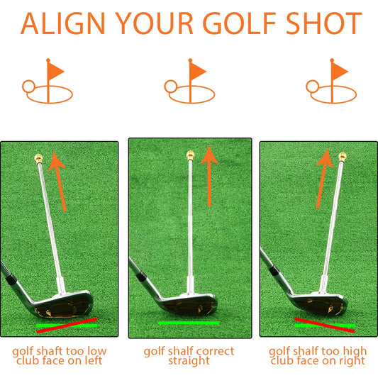 Black Adjustable Magnetic Golf Club Face Alignment and Swing Trainer - Image 3