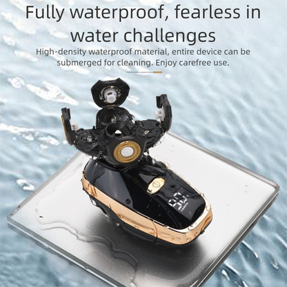 Black 5-Head Rotary Shaver - Waterproof & wireless - Image 3