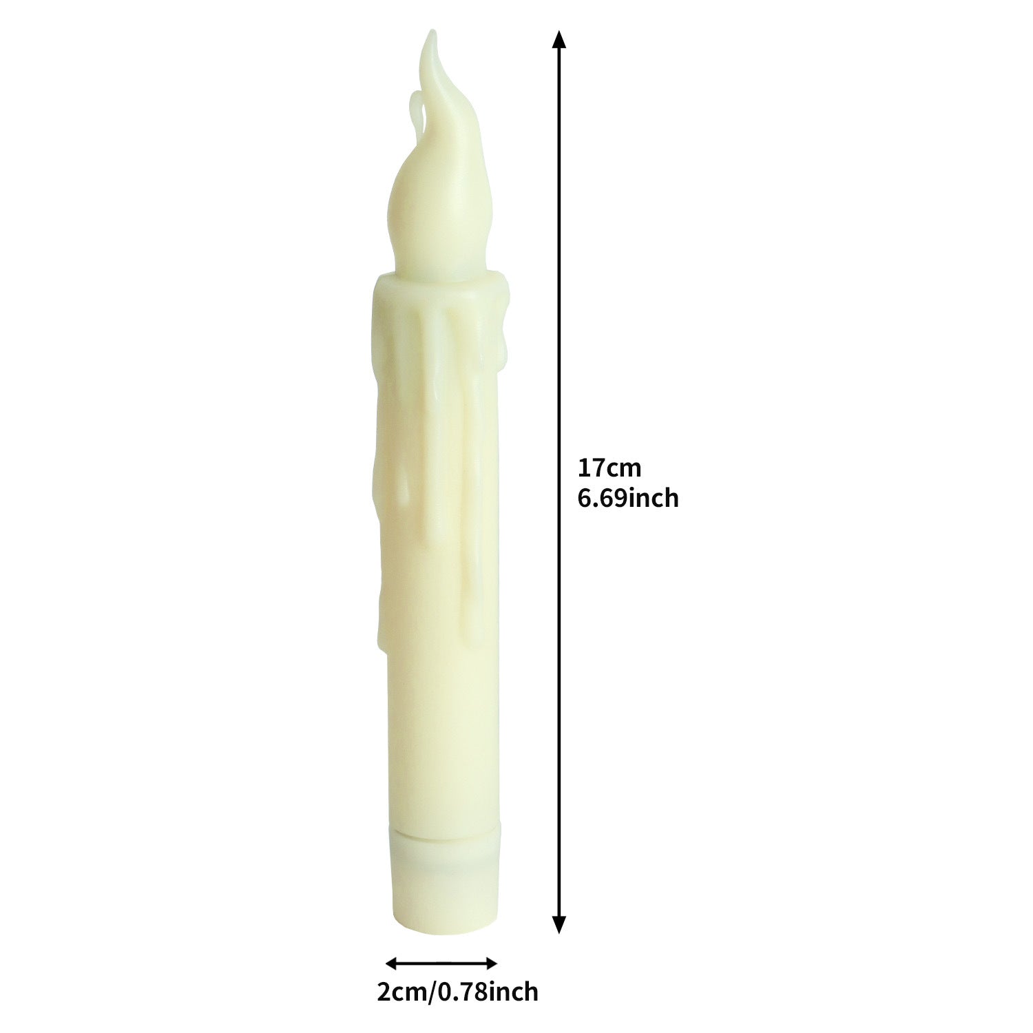 12-Pack LED Taper Candles, Remote, Hooks, & Line - Image 5