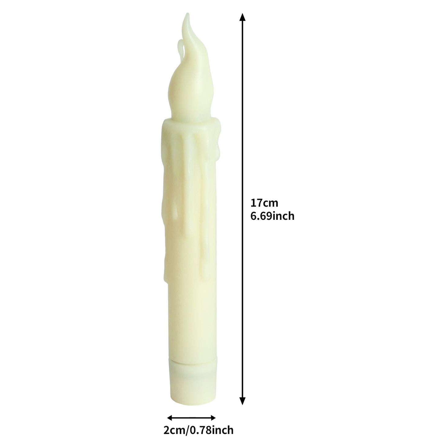 20-Pack LED Taper Candles, Remote, Hooks, & Line - Image 5