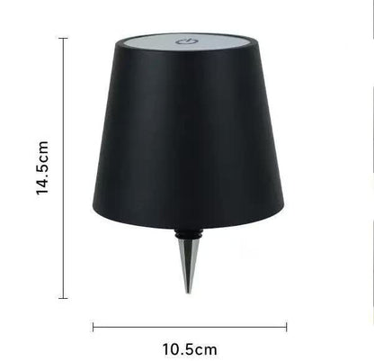 Black Cordless Tri-Color Wine Bottle LED Lamp - Image 4