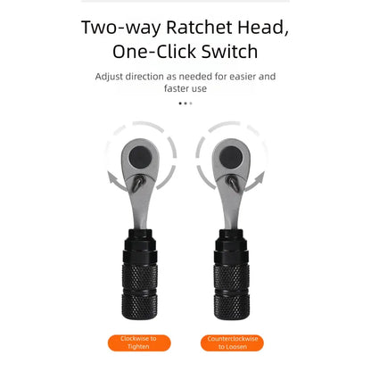 Compact Bicycle Ratchet Tool Kit With Tire Patch - Image 2