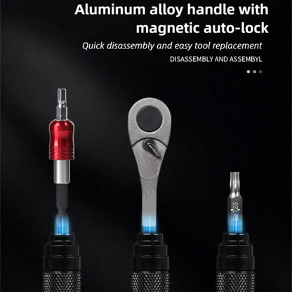 Compact Bicycle Ratchet Tool Kit With Tire Patch - Image 3