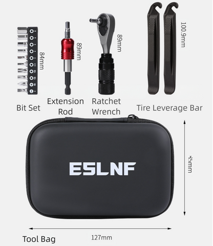 Compact Bicycle Ratchet Tool Kit With Tire Patch - Image 4