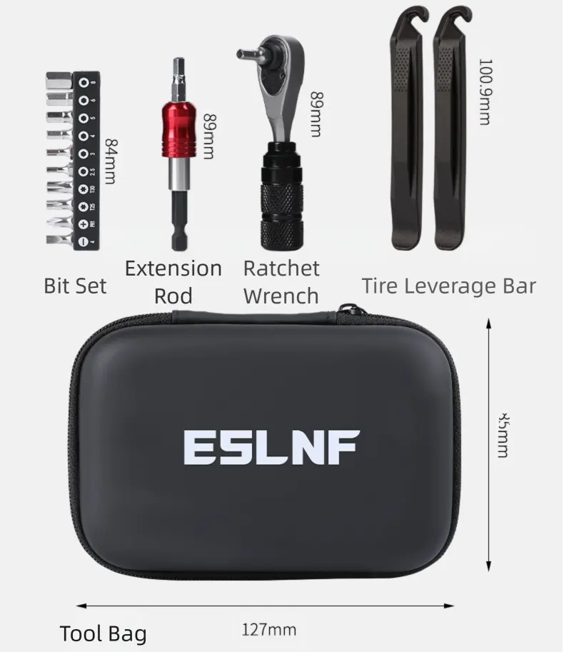 Compact Bicycle Ratchet Tool Kit With Tire Patch - Image 4