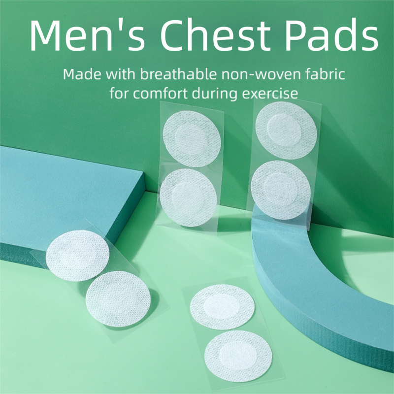 Men's Skin Color Invisible Chest Sticker (3.5cm) - TPU Anti-Scratch Sports Style - Image 2