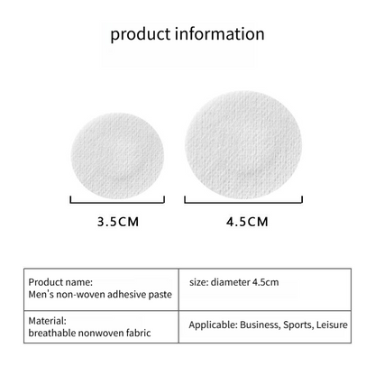 Men's White Invisible Chest Sticker (4.5cm) - TPU Anti-Scratch Sports Style - Image 4