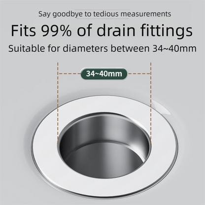 2-Pack Pop-Up Sink Stopper with Hair Catcher – Standard (34-40mm) Drain Filter,Basin Drain Filter Upgrade - Image 3