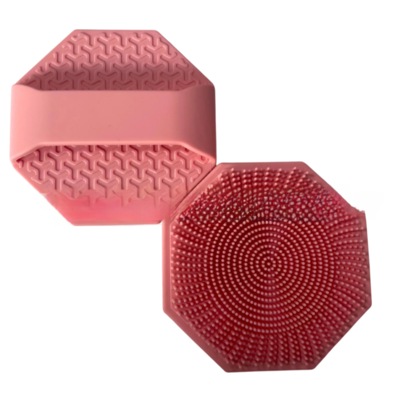 4-Pack Silicone Face Scrubber & Gentle Exfoliator – Antimicrobial Facial Cleansing, Multi-Color Brush Set - Image 3