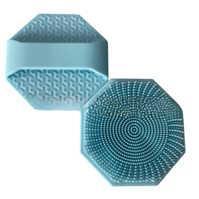 4-Pack Silicone Face Scrubber & Gentle Exfoliator – Antimicrobial Facial Cleansing, Multi-Color Brush Set - Image 4
