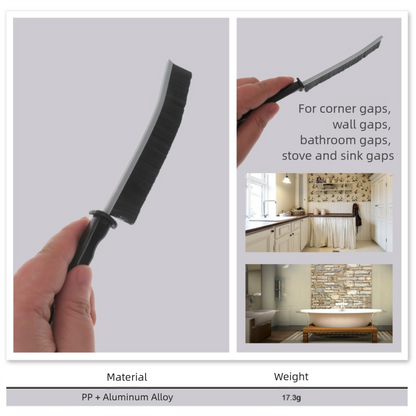 5-Pack Black Hard Bristle Crevice Brush (225 * 16mm) – Multifunctional Gap Cleaner, for Bathroom Household Kitchen Tiles Window Crevice Cleaning - Image 4