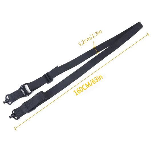 Khaki Quick-Adjust MS4 Tactical Sling System - Single/Two-Point Conversion Kit for Outdoor Gear  - Image 2