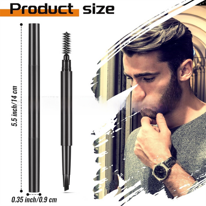 4-Pack Black Beard Filler Pen for Men - Waterproof, Precision Tip and Brush for Covering Beard and Hairline - Image 4