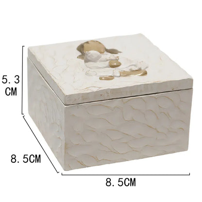 Resin Pet Urn Keepsake Box(8.5*8.5*5.3CM) – Child Hugging Dog Cremation Memorial - Image 3