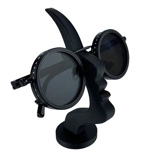 3-Pack Black Abstract Face Eyewear Stand – Sculptural Desk & Nightstand Display (13.7 * 5CM) - Image 2