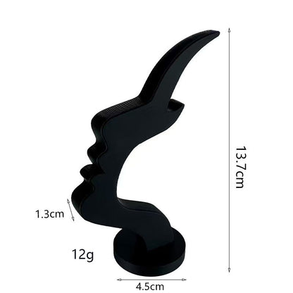 3-Pack Blue Abstract Face Eyewear Stand – Sculptural Desk & Nightstand Display (13.7 * 5CM) - Image 3