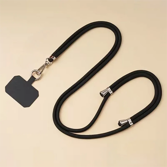3-Pack Adjustable Black Crossbody Phone Lanyards – Dual Wear Modes, Two-Ways of Hanging,Ultra-Slim 0.6mm Patch