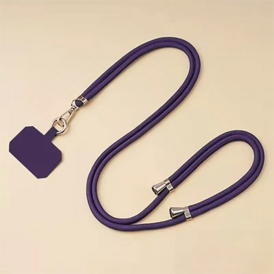 3-Pack Adjustable Purple Crossbody Phone Lanyards – Dual Wear Modes, Two-Ways of Hanging,Ultra-Slim 0.6mm Patch