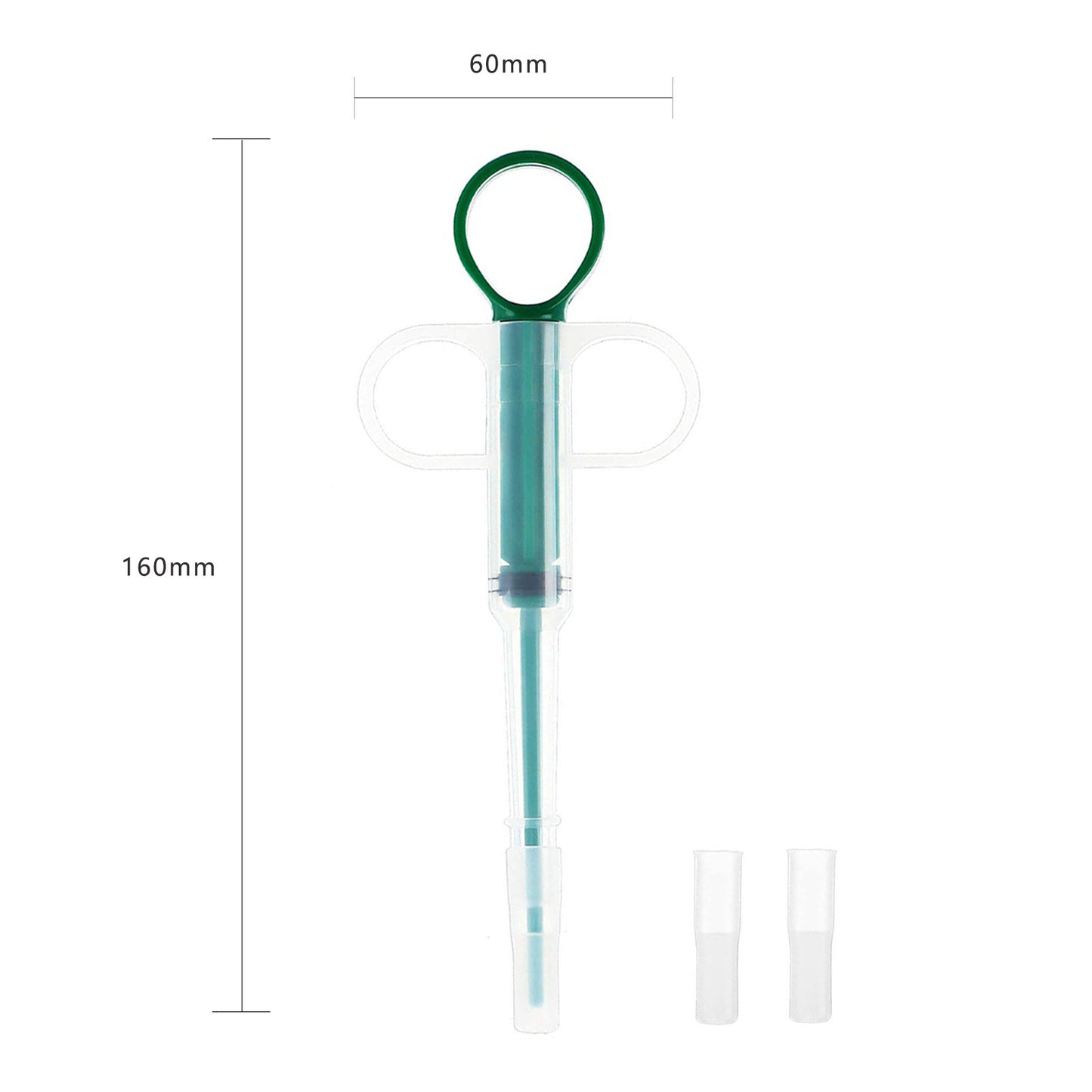 5-Pack 160mm Blue Pet Pill Shooter – Soft Silicone Tip Feeder for Cats Dogs - Image 2