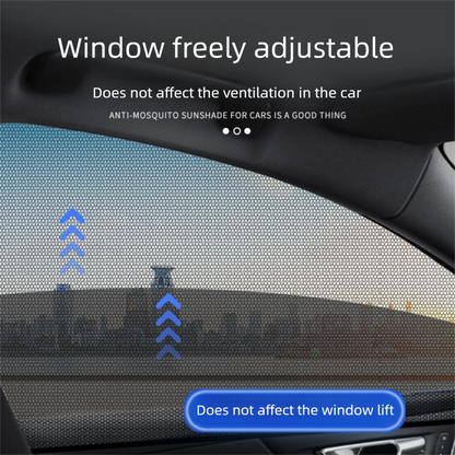 4PCS Car Curtain Screen Mosquito Net for Sedan(2 Front + 2 Rear) - Anti-mosquito Shade in Summer, Sun Protection Ventilation Heat Insulation - Image 2