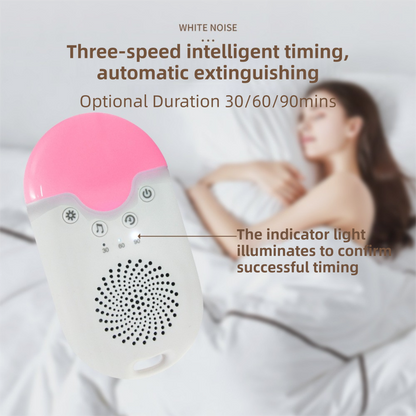 Portable Baby Sleep White Noise Machine(12.5*7*3.5 CM) With Soothing Sounds, RGB Night Light & Auto Timer - USB-C Rechargeable - Image 3