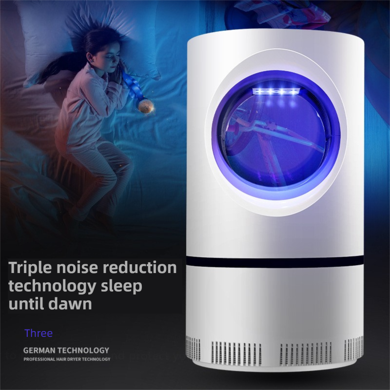 2-Pack Silent UV LED Mosquito Killer Lamp - Indoor Physical Insect Trap & Fly Catcher with USB Power for Home - Image 3