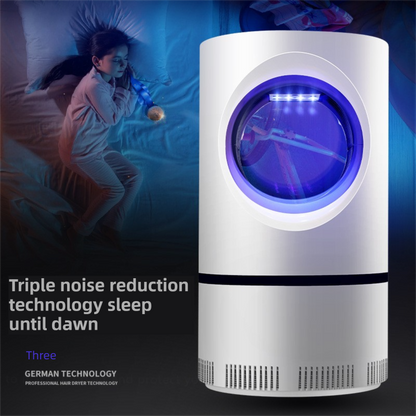 2-Pack Silent UV LED Mosquito Killer Lamp - Indoor Physical Insect Trap & Fly Catcher with USB Power for Home - Image 3