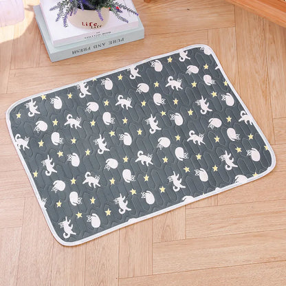 2-Pack Black Cat Pet Summer Cooling Latex Pad (XL Size: 70*50cm) - Breathable Ice Silk & Latex-Filled Dog Bed Cat Sleeping Mat with Non-Slip Base