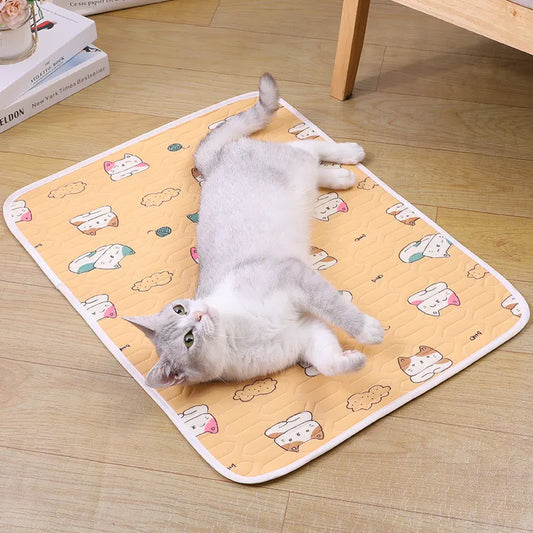 2-Pack Black Cat Pet Summer Cooling Latex Pad (XXL Size: 90*70cm) - Breathable Ice Silk & Latex-Filled Dog Bed Cat Sleeping Mat with Non-Slip Base - Image 6