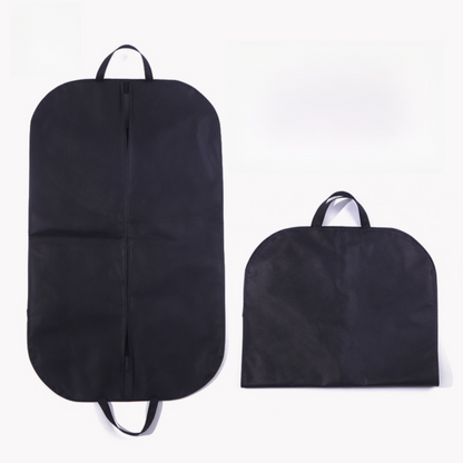 2-Pack Travel Long Dress Garment Carrier Bag Suit Bags(60×120CM) -  Non-Woven Dust Cover, Foldable Hanging Clothes Storage Bag with Reinforced Handle - Image 2