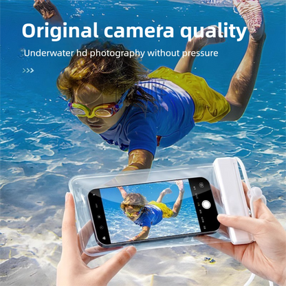 3-PCS Green IPX8 Waterproof Phone Pouch(19×11 CM) - Universal Touch Screen & Underwater Photo Case for Swimming, Snorkeling, and Beach - Image 5