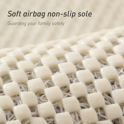 Grey Checkered Design Loofah Texture Shower Mat (40x60cm) - Non-Slip PVC Bathroom Floor Mat, Quick-Draining, Anti-Mould & Massage Pad - Image 4