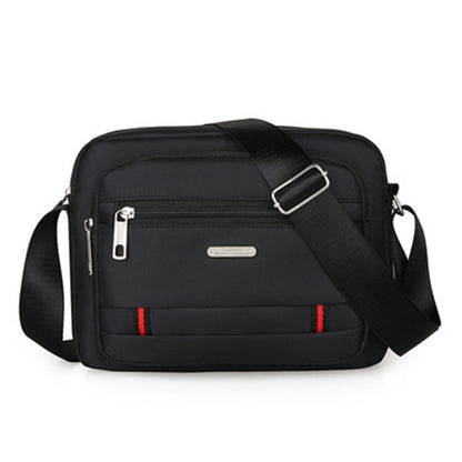 Black Dual-Style Men's Oxford Cloth Crossbody Bag Bundle - Oxford Cloth Business Shoulder Bag, Multi-Functional Large Capacity, Fits 8-inch Tablet - Image 2