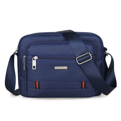 Dark Blue Dual-Style Men's Oxford Cloth Crossbody Bag Bundle - Oxford Cloth Business Shoulder Bag, Multi-Functional Large Capacity, Fits 8-inch Tablet - Image 2