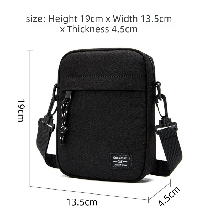 White camouflage Mini Streetwear Oxford Cloth Crossbody Bag - Ultra-Light (200g) Fashion Sling Pack, Fits 8-inch Tablet - Image 2