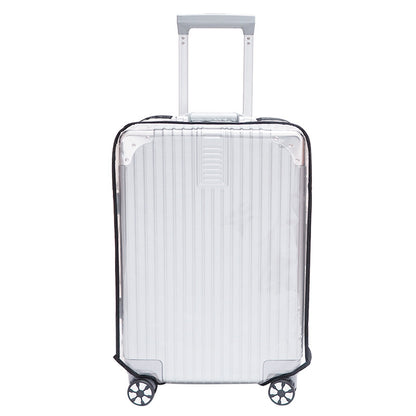 2-Pack 22" Clear PVC Luggage Cover - Heavy-Duty Waterproof & Scratch-Resistant Suitcase Protector