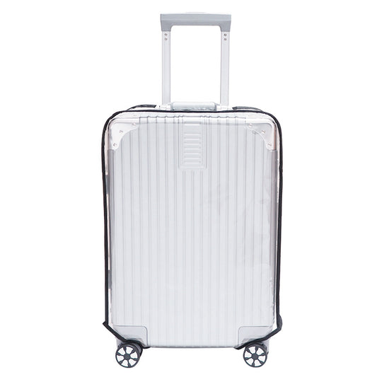 2-Pack 24" Clear PVC Luggage Cover - Heavy-Duty Waterproof & Scratch-Resistant Suitcase Protector