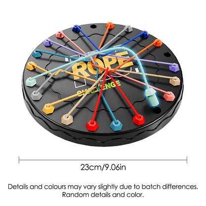 Rope Tangle Challenge Game (23x23CM) - Logic & Focus Educational Toy, Critical Thinking Puzzle for Kids & Family Interactive Fun - Image 4