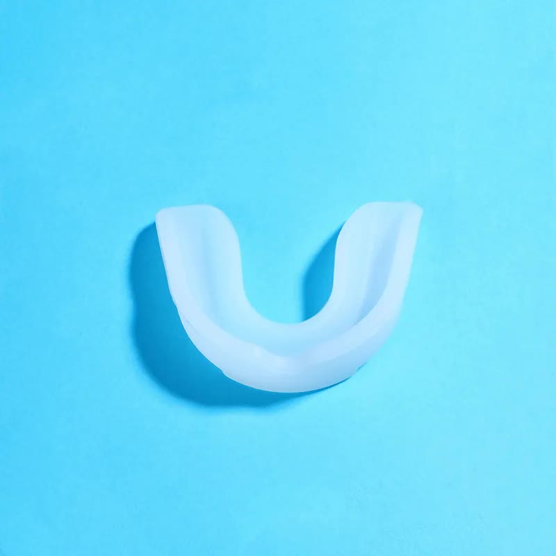 4-Pack White Food Grade Silicone Sports Mouthguard(6x5x1.7CM) With Vented PP Case- Instant Fit Mouth Guardfor High Shock Protection - Image 2
