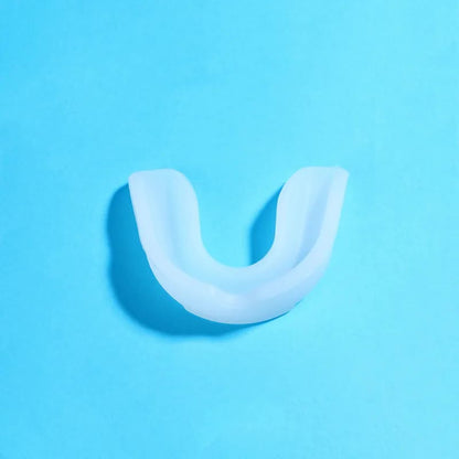 4-Pack White Food Grade Silicone Sports Mouthguard(6x5x1.7CM) With Vented PP Case- Instant Fit Mouth Guardfor High Shock Protection - Image 2