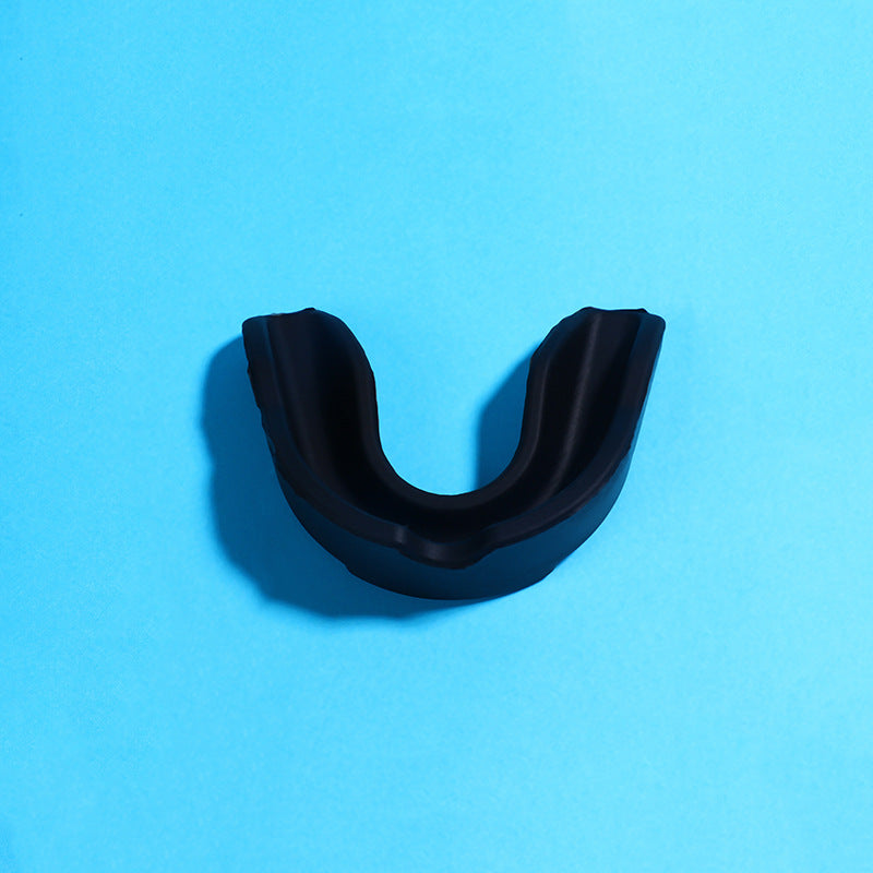 4-Pack Black Food Grade Silicone Sports Mouthguard(6x5x1.7CM) With Vented PP Case- Instant Fit Mouth Guardfor High Shock Protection - Image 2