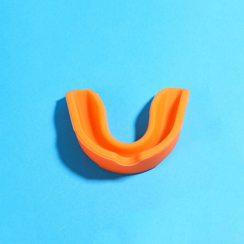 4-Pack Orange Food Grade Silicone Sports Mouthguard(6x5x1.7CM) With Vented PP Case- Instant Fit Mouth Guardfor High Shock Protection - Image 2