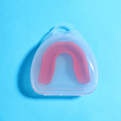 4-Pack Red Food Grade Silicone Sports Mouthguard(6x5x1.7CM) With Vented PP Case- Instant Fit Mouth Guardfor High Shock Protection