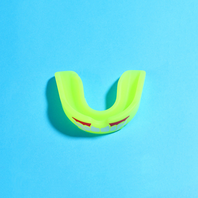4-Pack Yellow Food Grade Silicone Sports Mouthguard(6x5x1.7CM) With Vented PP Case- Instant Fit Mouth Guardfor High Shock Protection - Image 2