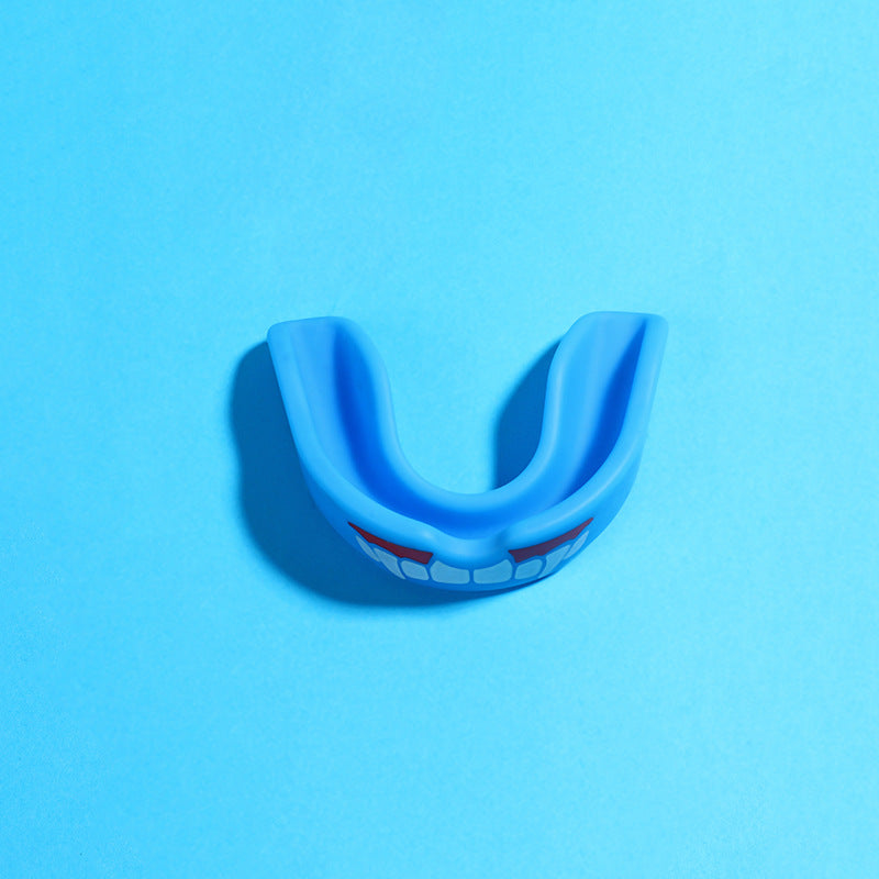 4-Pack Blue Food Grade Silicone Sports Mouthguard(6x5x1.7CM) With Vented PP Case- Instant Fit Mouth Guardfor High Shock Protection - Image 2