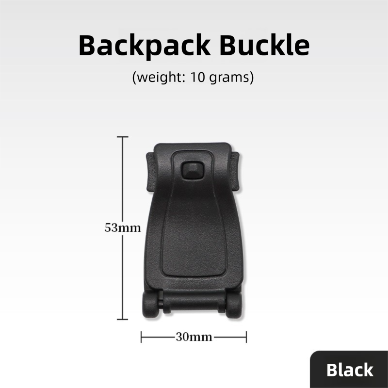 10 Pack Black MOLLE Clip Tactical Strap-Management Tool -  Ultralight Portable Backpack Buckle for Tactical Outdoor Gear Attachment - Image 2